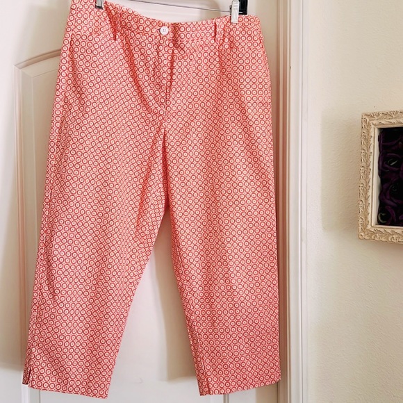 Pants~Orange Patterned / Like New / Kim Rogers - Picture 3 of 13